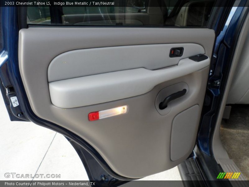Indigo Blue Metallic / Tan/Neutral 2003 Chevrolet Tahoe LS