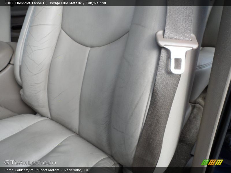 Indigo Blue Metallic / Tan/Neutral 2003 Chevrolet Tahoe LS