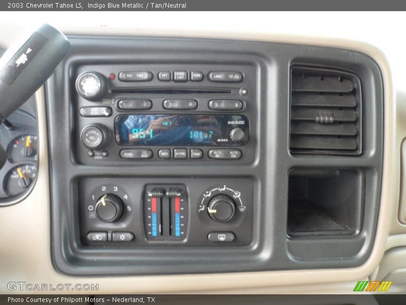 Indigo Blue Metallic / Tan/Neutral 2003 Chevrolet Tahoe LS