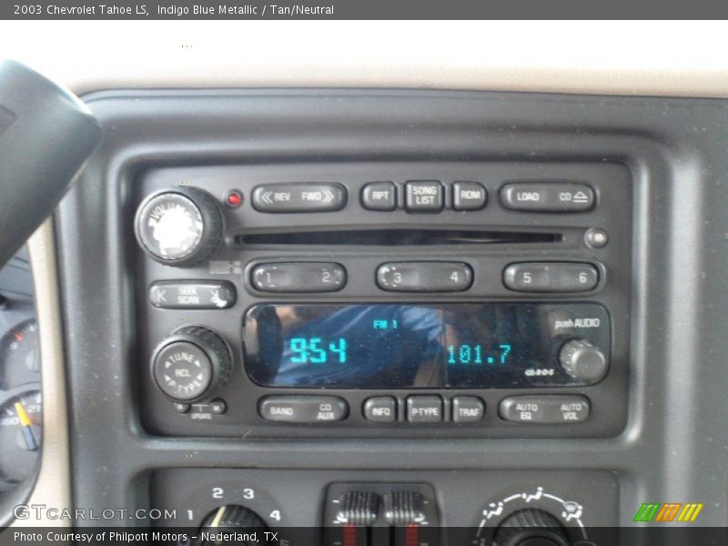 Indigo Blue Metallic / Tan/Neutral 2003 Chevrolet Tahoe LS
