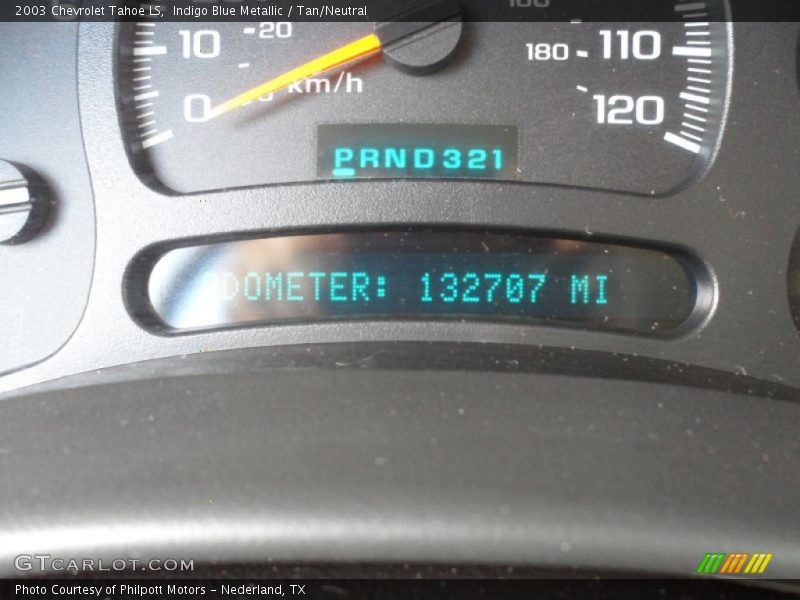 Indigo Blue Metallic / Tan/Neutral 2003 Chevrolet Tahoe LS