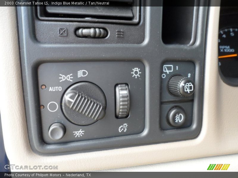 Indigo Blue Metallic / Tan/Neutral 2003 Chevrolet Tahoe LS