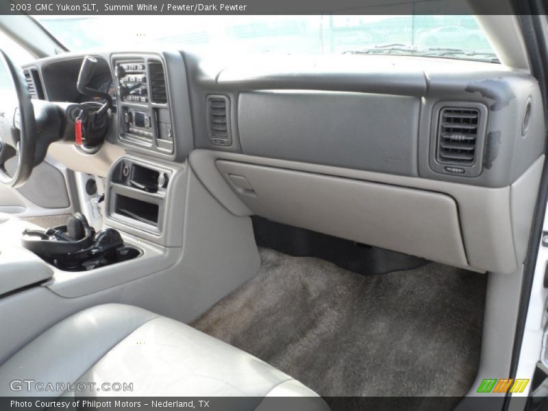 Summit White / Pewter/Dark Pewter 2003 GMC Yukon SLT