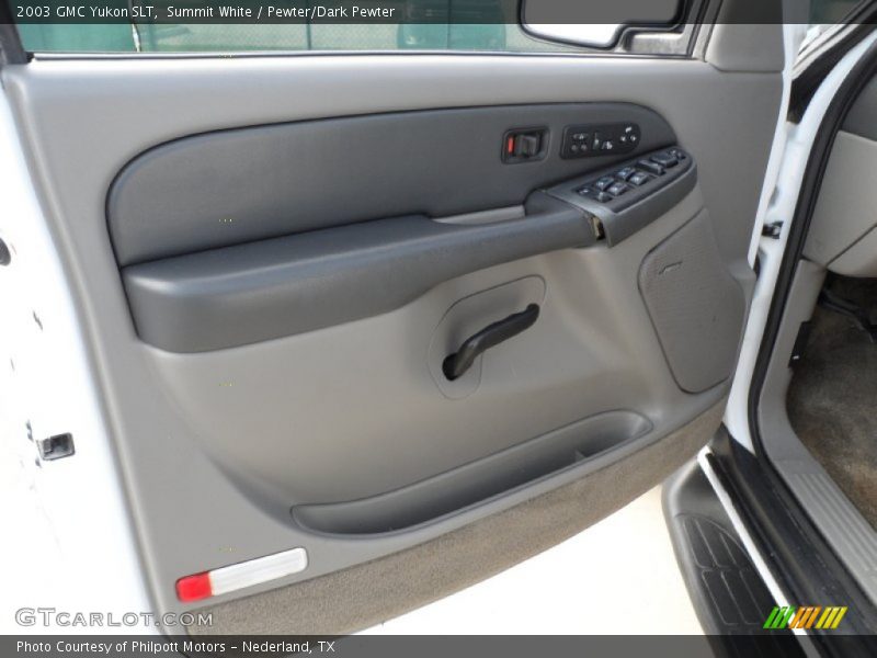 Summit White / Pewter/Dark Pewter 2003 GMC Yukon SLT