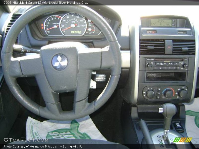 Liquid Silver Metallic / Gray 2005 Mitsubishi Galant LS V6