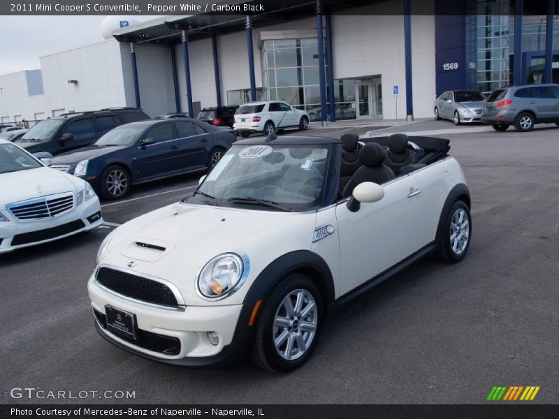 Pepper White / Carbon Black 2011 Mini Cooper S Convertible