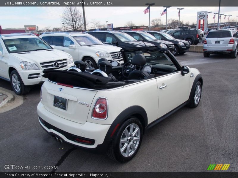 Pepper White / Carbon Black 2011 Mini Cooper S Convertible