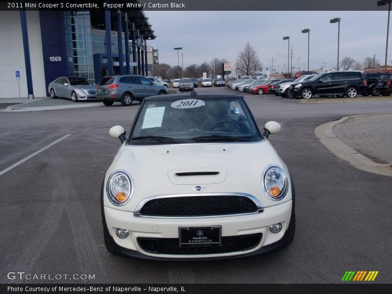 Pepper White / Carbon Black 2011 Mini Cooper S Convertible