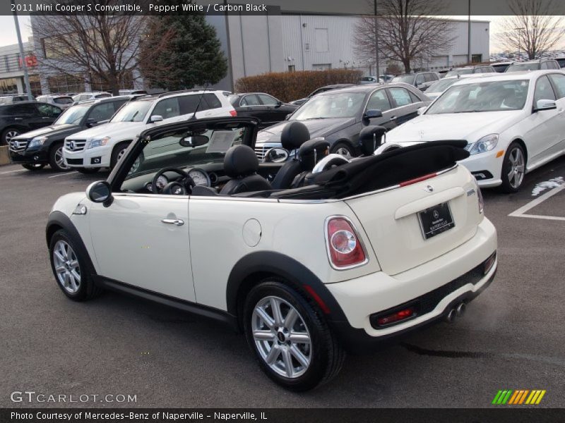 Pepper White / Carbon Black 2011 Mini Cooper S Convertible