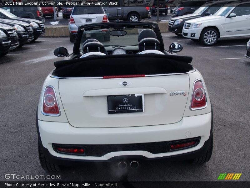 Pepper White / Carbon Black 2011 Mini Cooper S Convertible