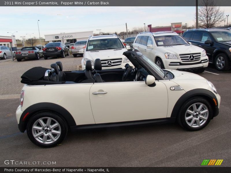 Pepper White / Carbon Black 2011 Mini Cooper S Convertible