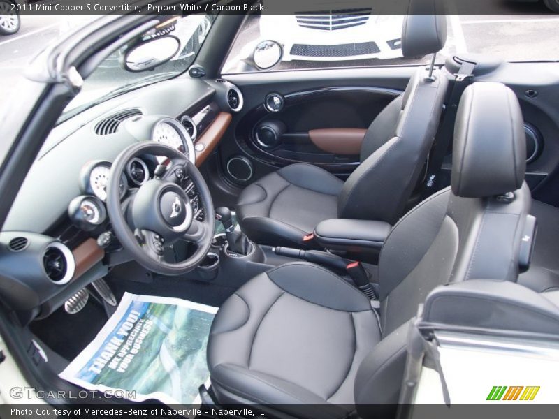 Pepper White / Carbon Black 2011 Mini Cooper S Convertible