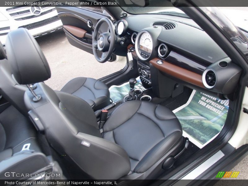 Pepper White / Carbon Black 2011 Mini Cooper S Convertible