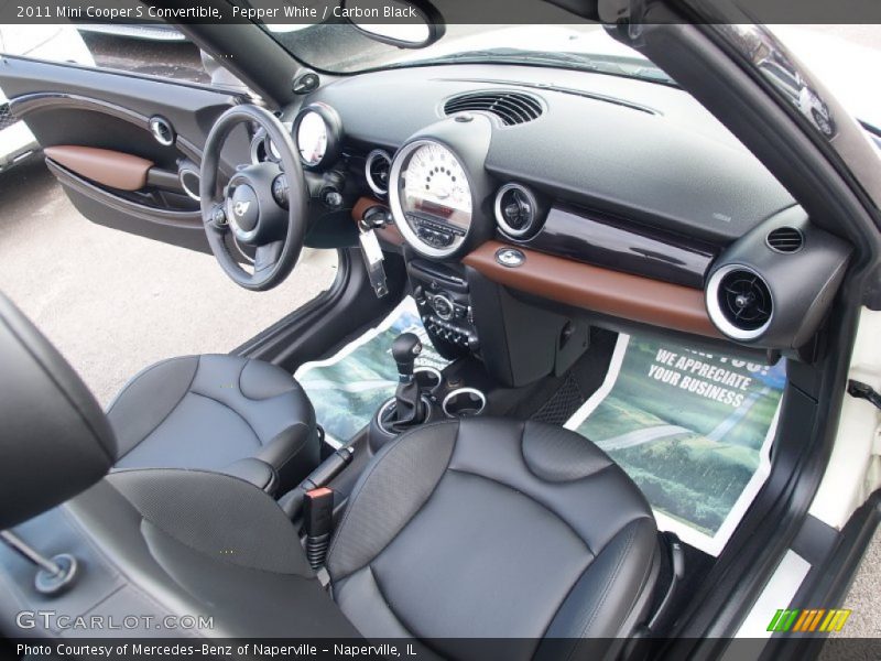 Pepper White / Carbon Black 2011 Mini Cooper S Convertible
