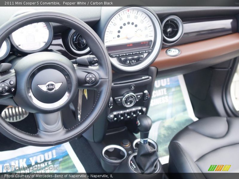 Pepper White / Carbon Black 2011 Mini Cooper S Convertible