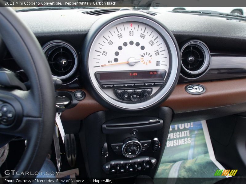 Pepper White / Carbon Black 2011 Mini Cooper S Convertible