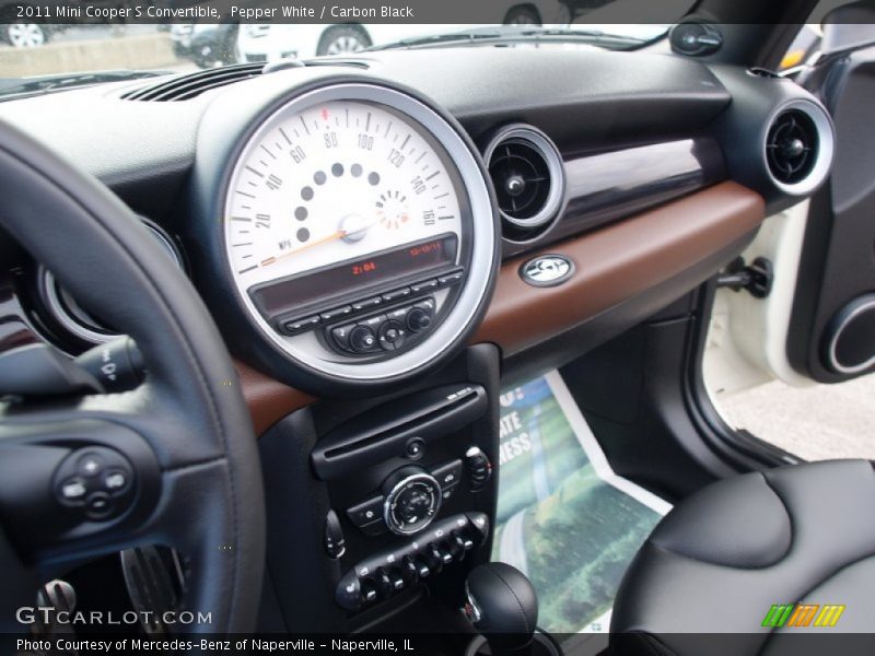 Pepper White / Carbon Black 2011 Mini Cooper S Convertible