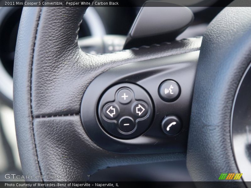 Pepper White / Carbon Black 2011 Mini Cooper S Convertible