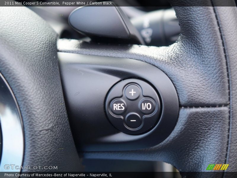 Pepper White / Carbon Black 2011 Mini Cooper S Convertible