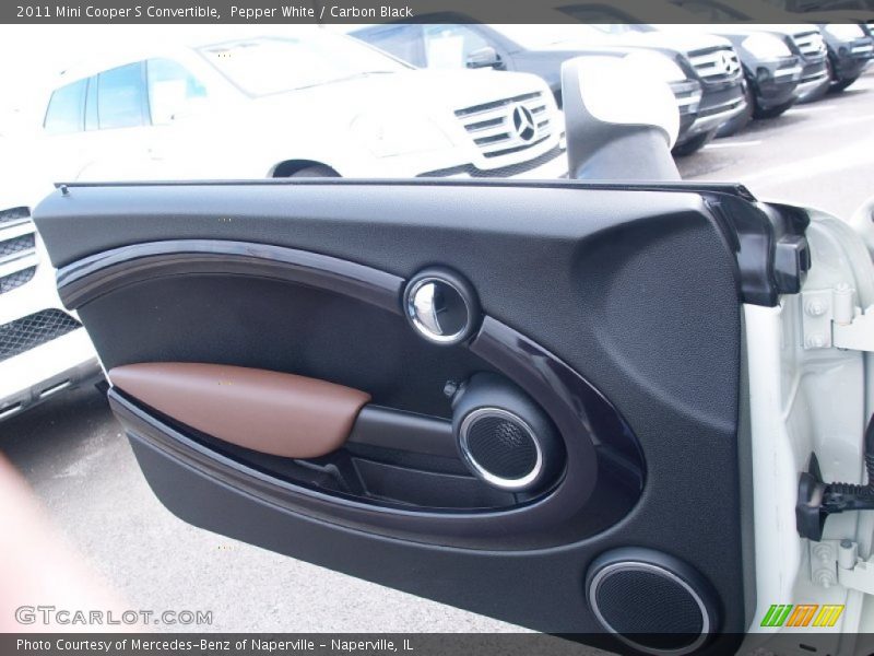 Pepper White / Carbon Black 2011 Mini Cooper S Convertible