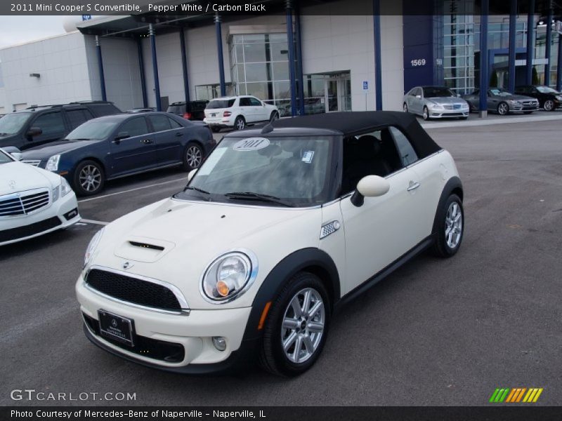 Pepper White / Carbon Black 2011 Mini Cooper S Convertible