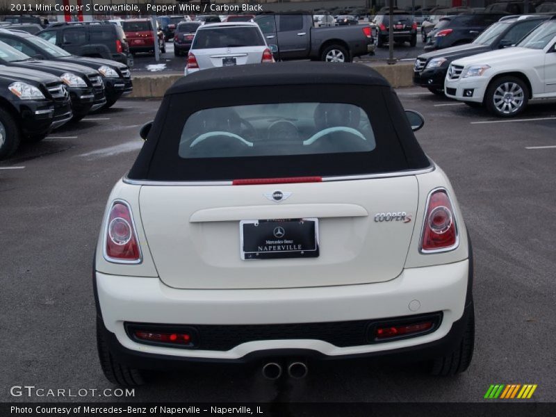 Pepper White / Carbon Black 2011 Mini Cooper S Convertible