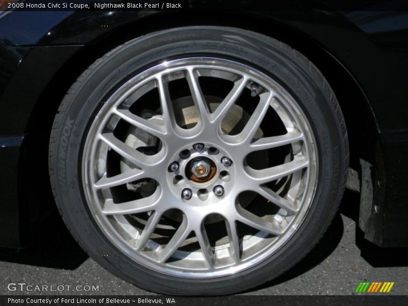 Nighthawk Black Pearl / Black 2008 Honda Civic Si Coupe