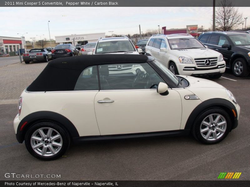 Pepper White / Carbon Black 2011 Mini Cooper S Convertible
