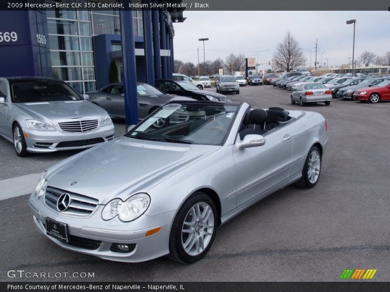 Iridium Silver Metallic / Black 2009 Mercedes-Benz CLK 350 Cabriolet