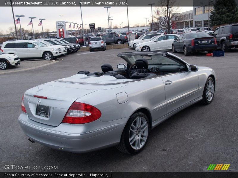 Iridium Silver Metallic / Black 2009 Mercedes-Benz CLK 350 Cabriolet