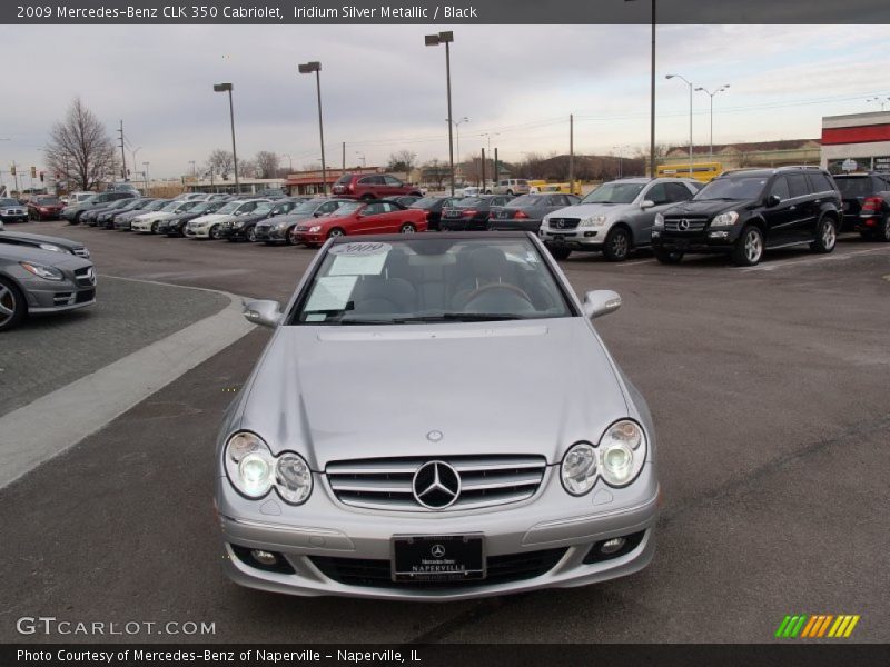 Iridium Silver Metallic / Black 2009 Mercedes-Benz CLK 350 Cabriolet