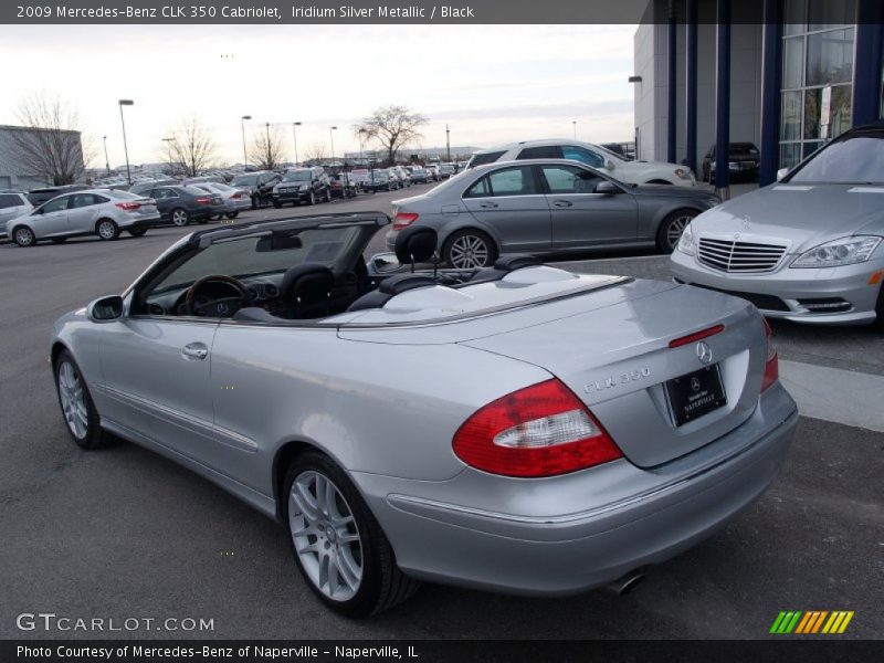 Iridium Silver Metallic / Black 2009 Mercedes-Benz CLK 350 Cabriolet