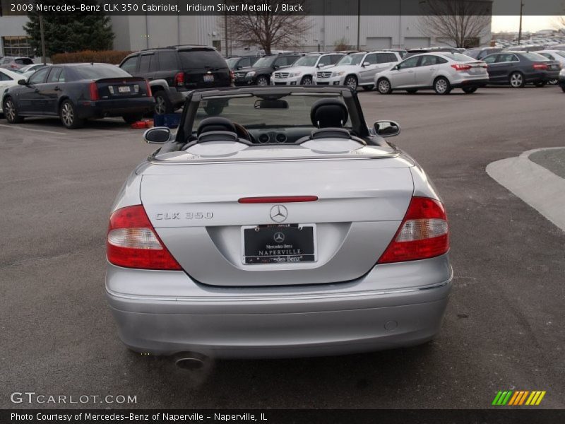 Iridium Silver Metallic / Black 2009 Mercedes-Benz CLK 350 Cabriolet