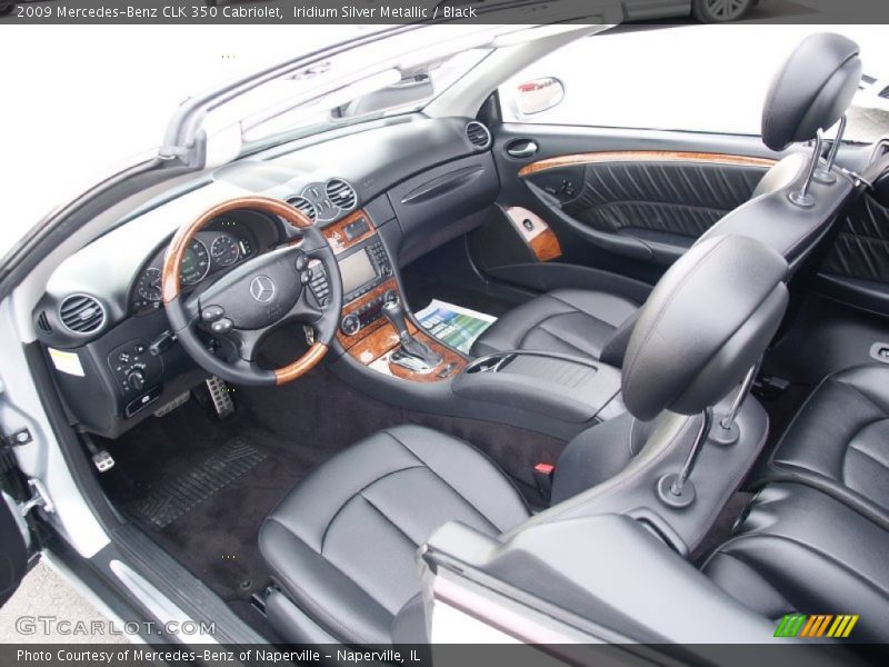Iridium Silver Metallic / Black 2009 Mercedes-Benz CLK 350 Cabriolet