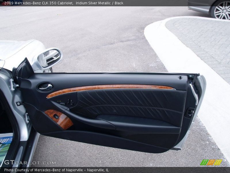 Iridium Silver Metallic / Black 2009 Mercedes-Benz CLK 350 Cabriolet