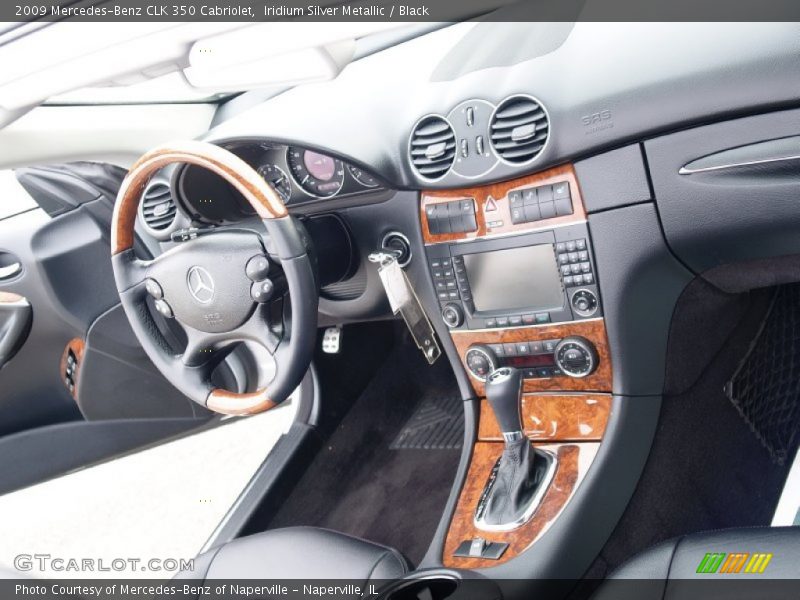 Iridium Silver Metallic / Black 2009 Mercedes-Benz CLK 350 Cabriolet