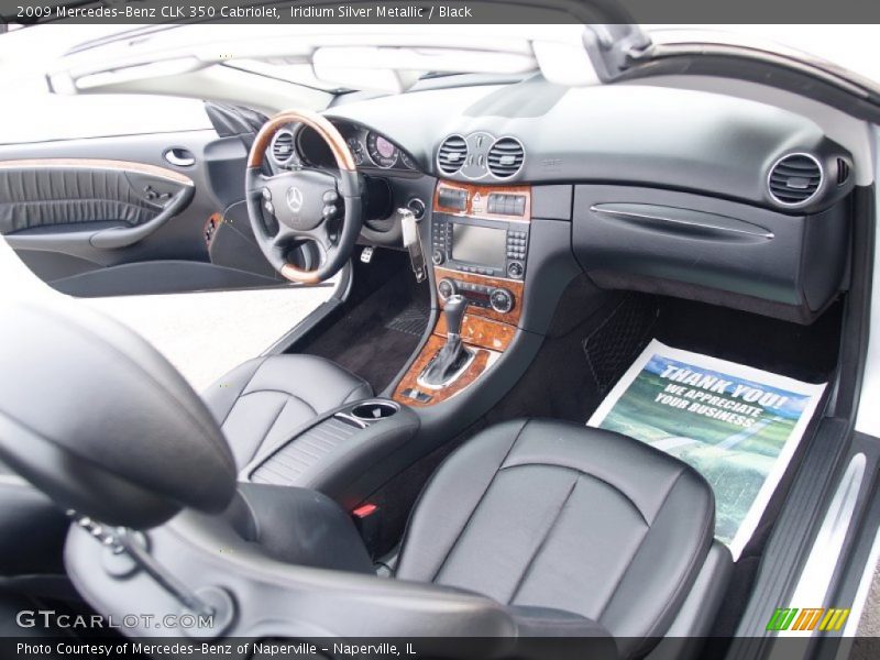 Iridium Silver Metallic / Black 2009 Mercedes-Benz CLK 350 Cabriolet