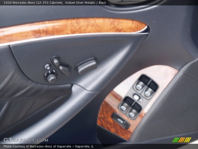 Iridium Silver Metallic / Black 2009 Mercedes-Benz CLK 350 Cabriolet