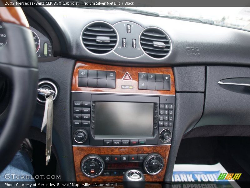 Iridium Silver Metallic / Black 2009 Mercedes-Benz CLK 350 Cabriolet