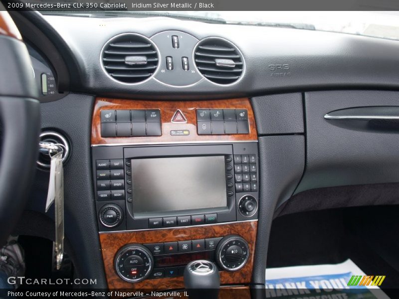 Iridium Silver Metallic / Black 2009 Mercedes-Benz CLK 350 Cabriolet