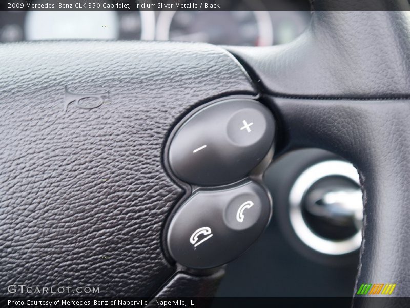 Iridium Silver Metallic / Black 2009 Mercedes-Benz CLK 350 Cabriolet