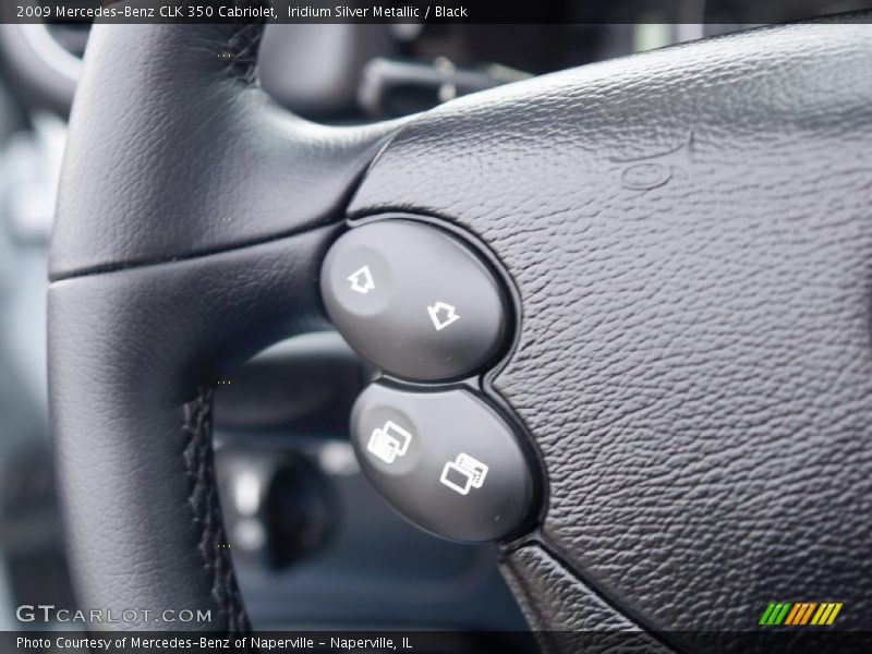 Iridium Silver Metallic / Black 2009 Mercedes-Benz CLK 350 Cabriolet