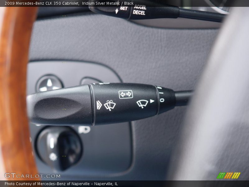 Iridium Silver Metallic / Black 2009 Mercedes-Benz CLK 350 Cabriolet
