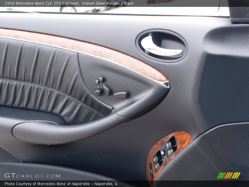Iridium Silver Metallic / Black 2009 Mercedes-Benz CLK 350 Cabriolet