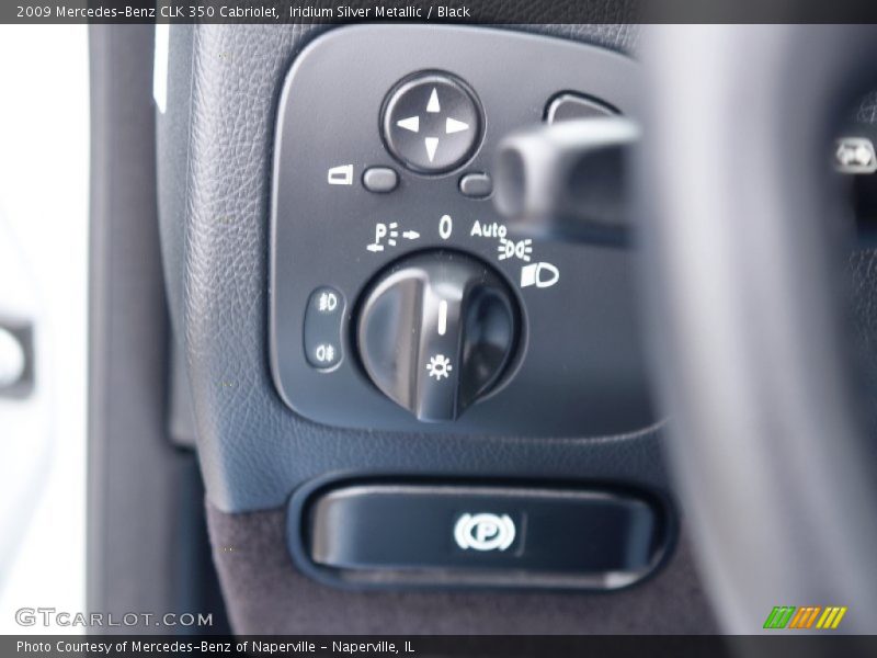 Iridium Silver Metallic / Black 2009 Mercedes-Benz CLK 350 Cabriolet