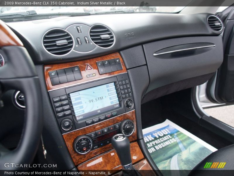 Iridium Silver Metallic / Black 2009 Mercedes-Benz CLK 350 Cabriolet