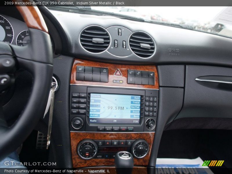 Iridium Silver Metallic / Black 2009 Mercedes-Benz CLK 350 Cabriolet