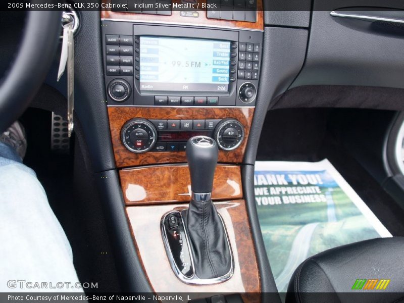 Iridium Silver Metallic / Black 2009 Mercedes-Benz CLK 350 Cabriolet