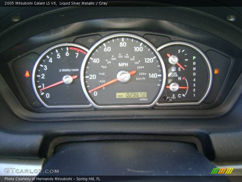 Liquid Silver Metallic / Gray 2005 Mitsubishi Galant LS V6