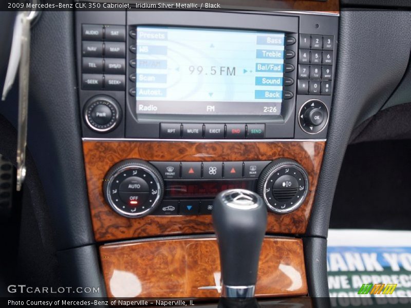 Iridium Silver Metallic / Black 2009 Mercedes-Benz CLK 350 Cabriolet